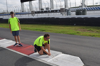 Charlotte Roval track preparations