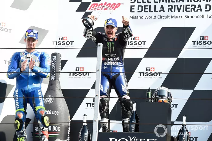 Podio: ganador Maverick Viñales, Yamaha Factory Racing