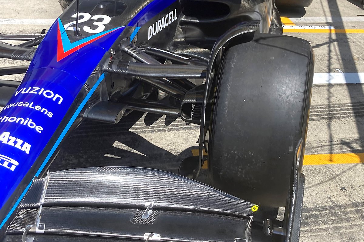 Williams FW44 front suspension detail 
