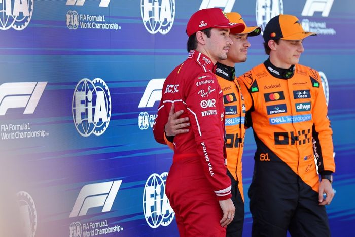 Charles Leclerc, Ferrari, Lando Norris, McLaren, Oscar Piastri, McLaren