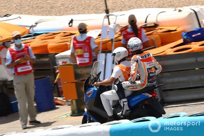 Alex Márquez, Repsol Honda Team después de su caída