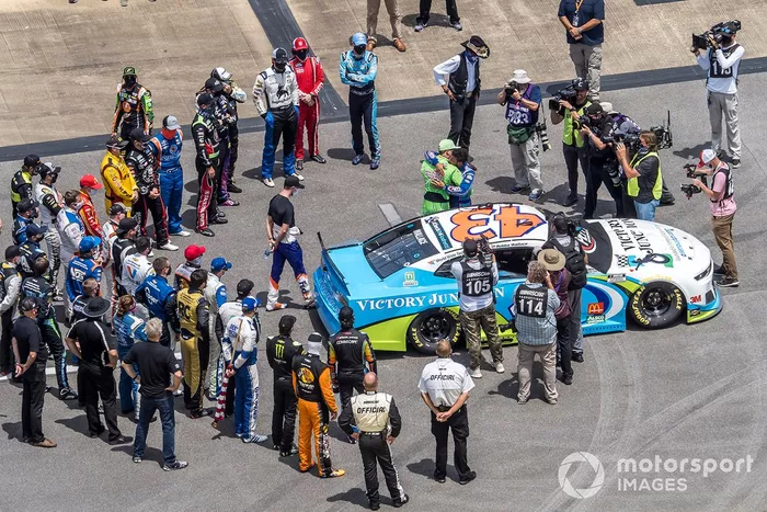 Darrell Wallace Jr., Richard Petty Motorsports honored before the Nascar Cup race