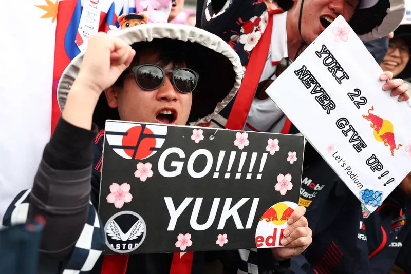 Les fans sur le circuit