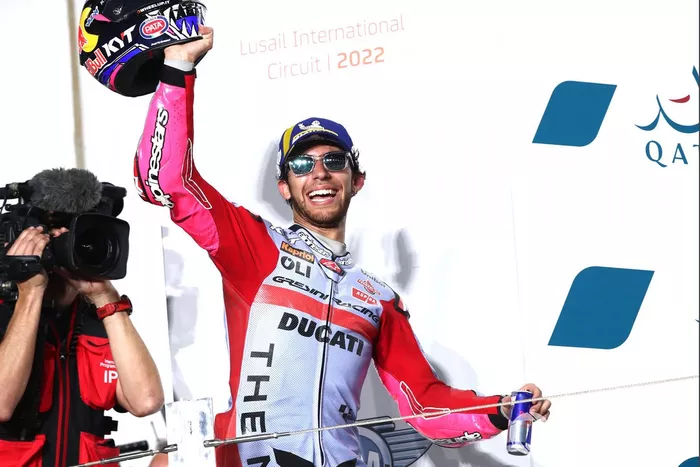 Podio: El ganador de la carrera Enea Bastianini, Gresini Racing
