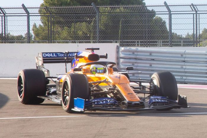 Lando Norris, McLaren con neumáticos 2021 de 18 pulgadas