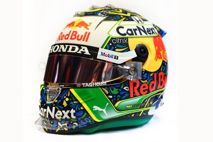 Helmet of Max Verstappen, Red Bull Racing