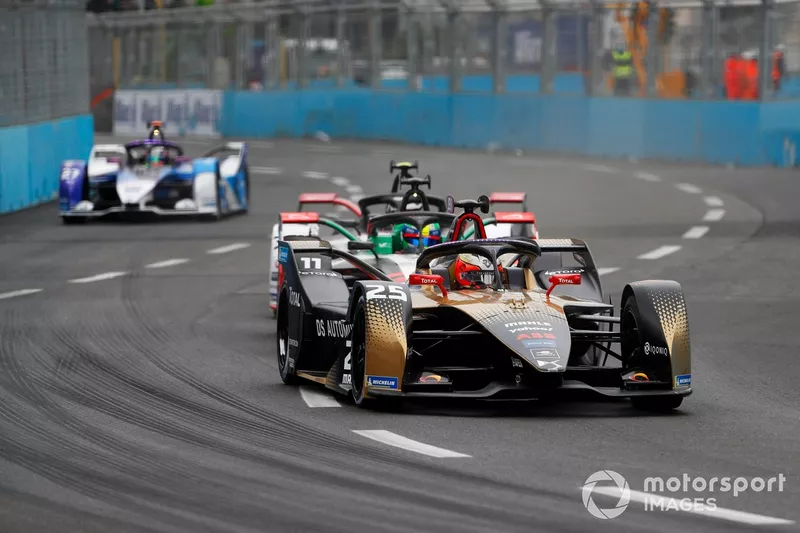 Jean-Eric Vergne, DS Techeetah, DS E-Tense FE21, Lucas Di Grassi, Audi Sport ABT Schaeffler, Audi e-tron FE07