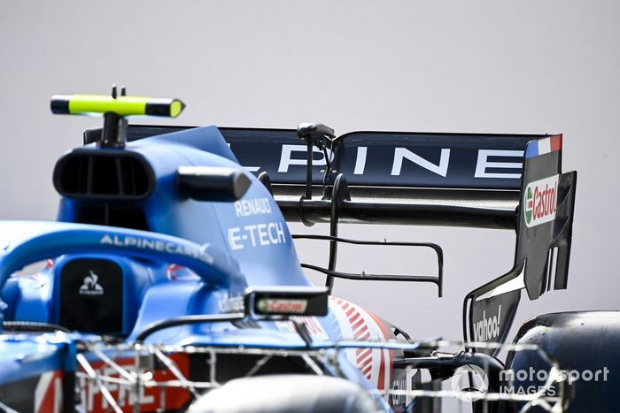 Detalle del alerón trasero del Alpine A521