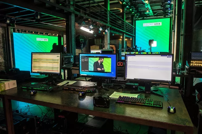 Backstage of the first Electric Days Digital event in the United States.