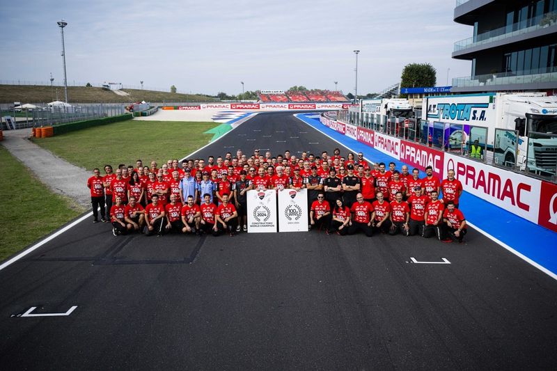 Francesco Bagnaia, Ducati Team, Enea Bastianini, Ducati Team, Marc Marquez, Gresini Racing, Jorge Martin, Pramac Racing