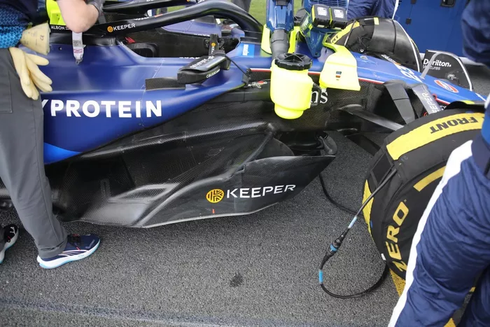Detalle del suelo del Williams Racing FW46  