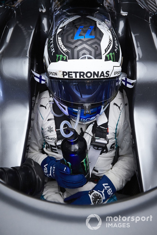 Valtteri Bottas, Mercedes AMG F1, in his cockpit