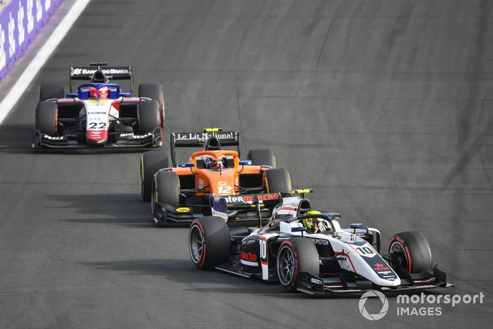 Theo Pourchaire, ART Grand Prix , Clement Novalak, MP Motorsport, Enzo Fittipaldi, Charouz Racing System