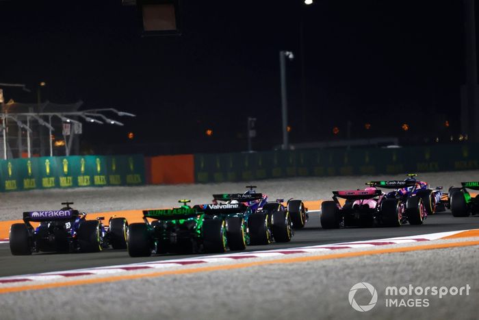 Pierre Gasly, Alpine A524, Liam Lawson, VCARB 01, Alex Albon, Williams FW46, Zhou Guanyu, KICK Sauber C44