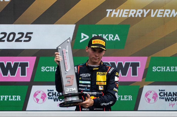 Podium: third place Thierry Vermeulen, Emil Frey Racing