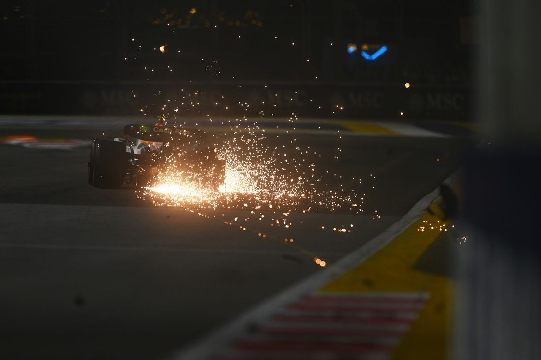 Liam Lawson, accidente del equipo Racing Bulls