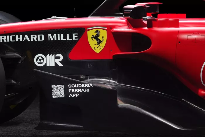 Ferrari SF-23. Detalle lateral