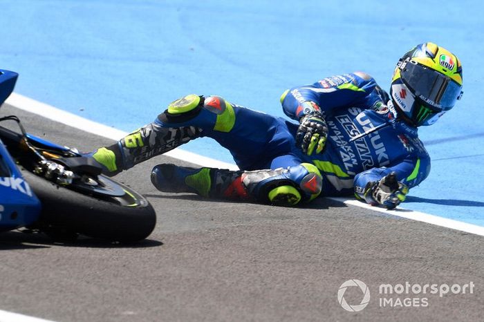 Joan Mir, Team Suzuki MotoGP crash