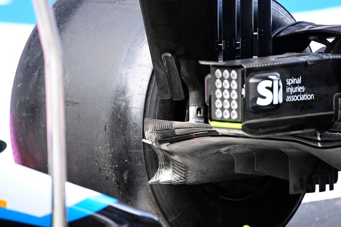 Detalle de la parte trasera de Williams FW43B