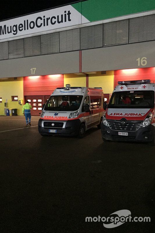 Asistencia en el Circuito Mugello, por Protección Civil