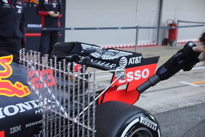 Alerón trasero del Red Bull Racing RB16