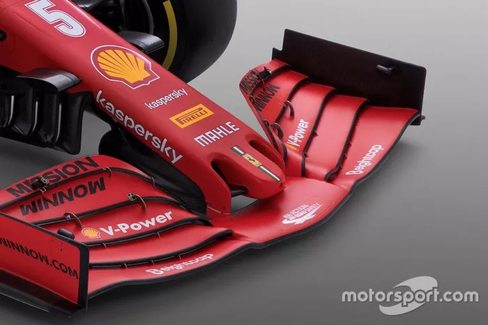 Ferrari SF1000, detalle del alerón delantero