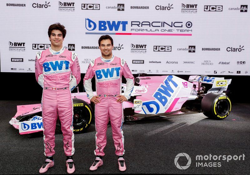 Sergio Pérez, Racing Point y Lance Stroll, Racing Point