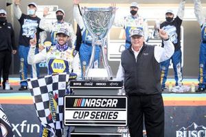 Chase Elliott, Hendrick Motorsports, Chevrolet Camaro and Team owner & NASCAR Hall of Famer Ricky Hendrick