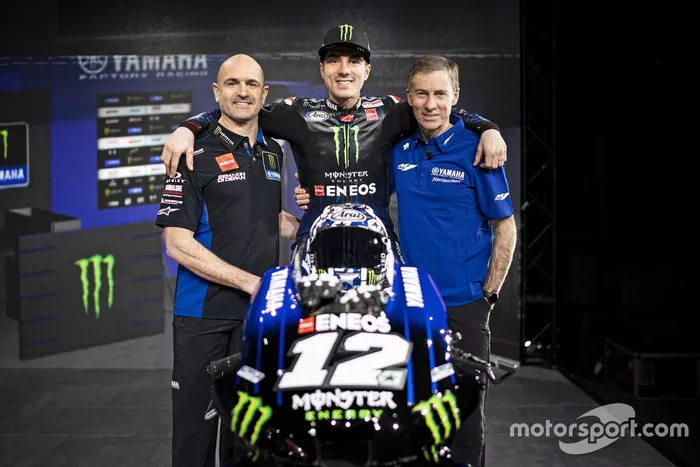 Massimo Meregalli Yamaha Factory Racing team manager, Maverick Vinales, Yamaha Factory Racing, Lin Jarvis. Amministratore delegato Yamaha Motor Racing 