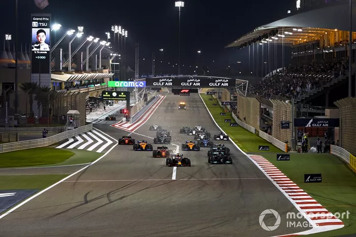 Max Verstappen, Red Bull Racing RB16B Lewis Hamilton, Mercedes W12, Valtteri Bottas, Mercedes W12 and Charles Leclerc, Ferrari SF21
