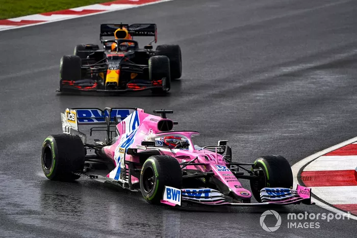 Sergio Pérez, Racing Point RP20, Max Verstappen, Red Bull Racing RB16