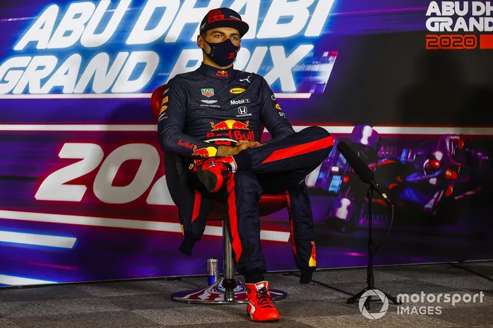 Max Verstappen, Red Bull Racing, en la conferencia de prensa después de la carrera