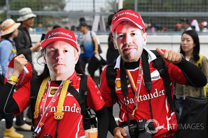 Kimi Raikkonen, Ferrari and Sebastian Vettel, Ferrari fans