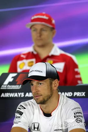 Jenson Button, McLaren durante la Conferencia de prensa
