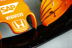 Le logo Honda sur le nez de la McLaren MCL32