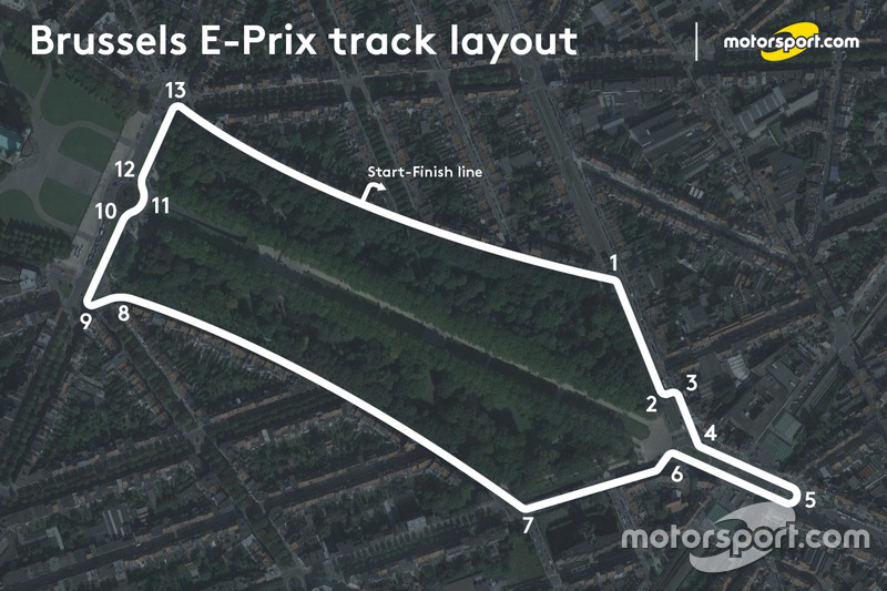 Brussels ePrix layout