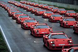 Ferrari F40 bei einer Veranstaltung des deutschen Ferrari-Klubs 1992