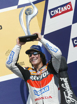 Podio: tercera plaza Nicky Hayden, Repsol Honda Team