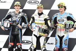 Polesiiter Thomas Luthi, CarXpert Interwetten; 2. Francesco Bagnaia, Sky Racing Team VR46; 3. Franco