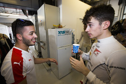 Antonio Fuoco, Trident congratulates Charles Leclerc, ART Grand Prix