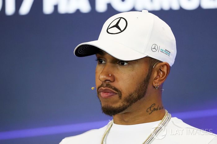 Lewis Hamilton, Mercedes AMG F1 en conferencia de prensa