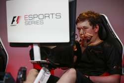 Brendon Leigh celebrates after winning the E-Sports event