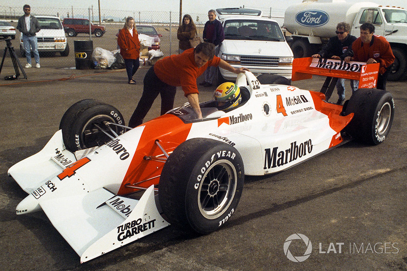 Ayrton Senna testet IndyCar
