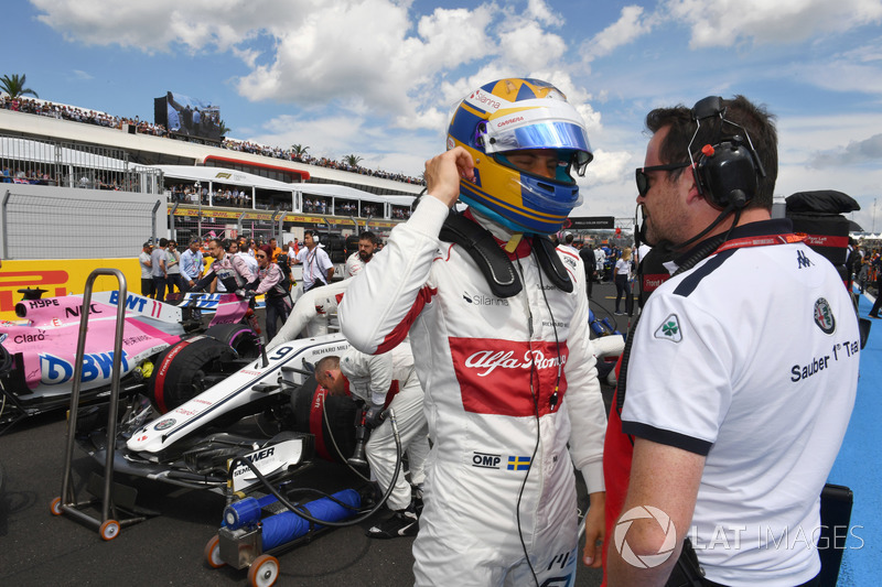 Marcus Ericsson, Sauber, in griglia