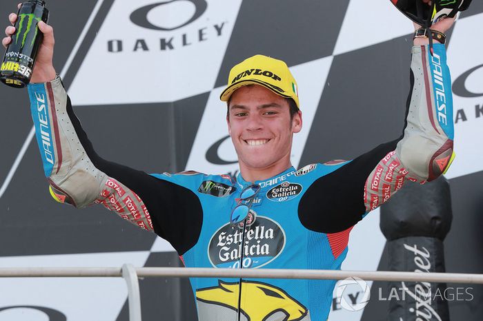 Podio: tercer puesto Joan Mir, Marc VDS Moto2