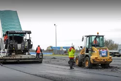 Travaux d'aménagement des virages Porsche