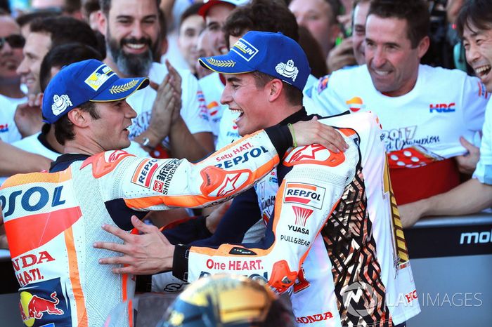Dani Pedrosa, Repsol Honda Team, Marc Marquez, Repsol Honda Team en Parc Ferme