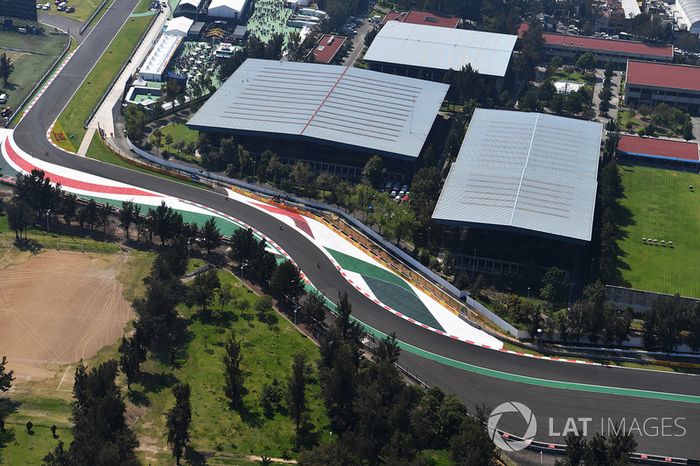 Vista desde el aire de la pista