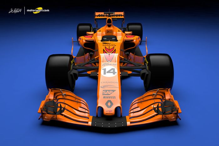 El concepto de Mclaren Renault 2018