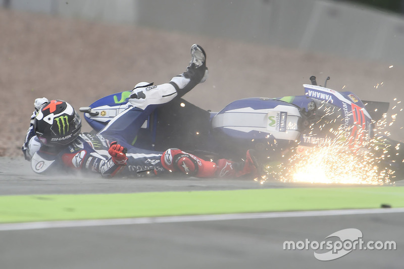 Jorge Lorenzo, Yamaha Factory Racing crash